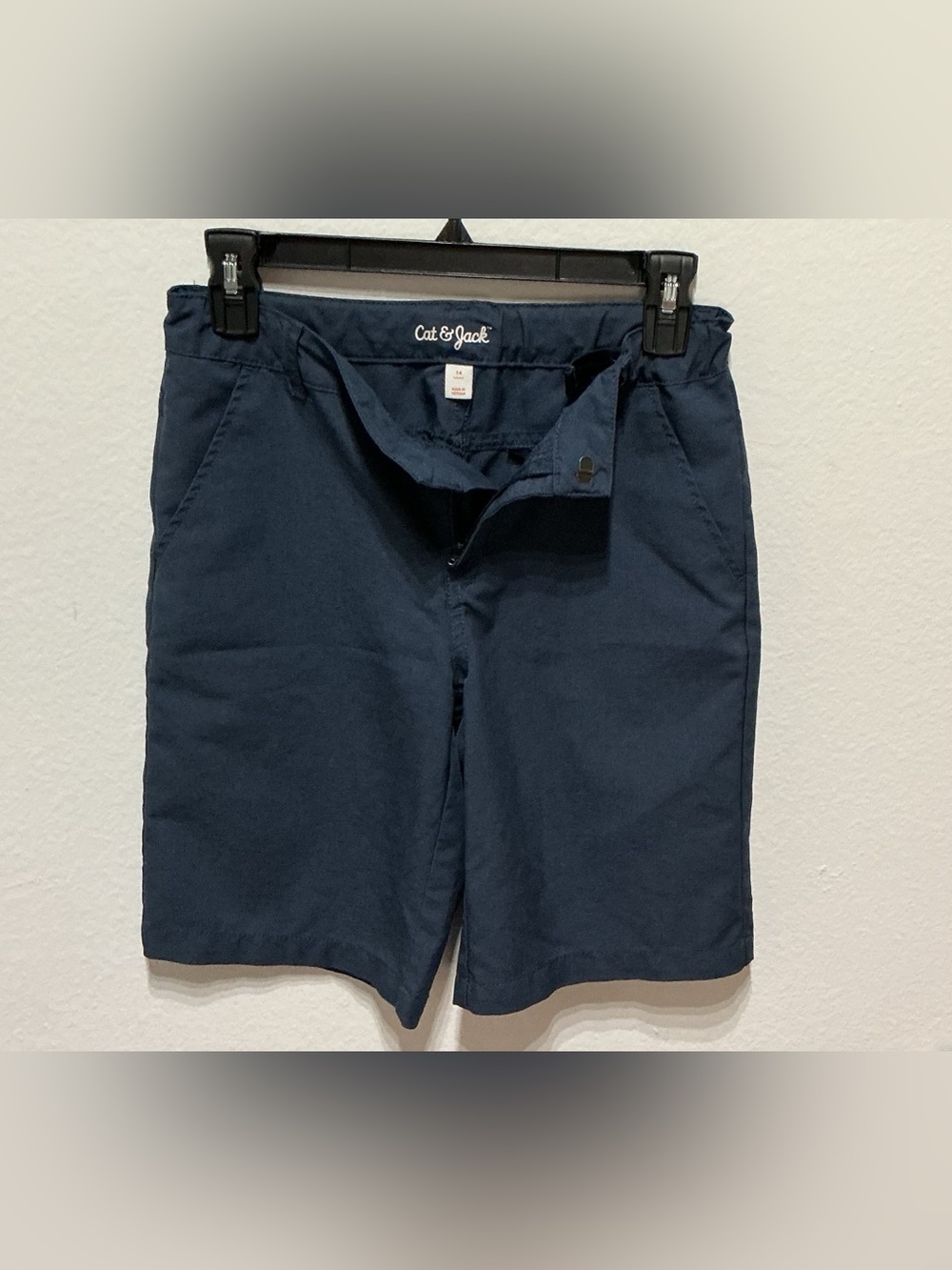 BIG BOYS CAT & JACK NAVY DRI-FIT MATERIAL CASUAL CHINO SHORTS